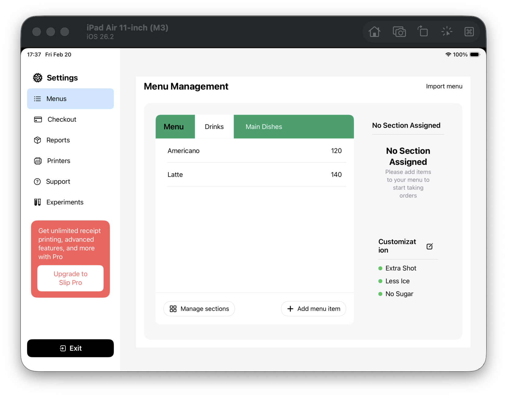 F05 Customization list